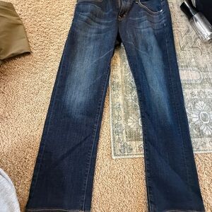 AG Adriano Goldschmied Men's Indigo Straight Jeans